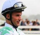 Il jockey D. Barros