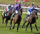 Ten Sovereigns (purple) lands the Middle Park Stakes from Jash, Newmarket 29/09/2018