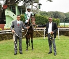 Premiazione V. Lokanath -trained OMBUDSMAN (No 06), Ridden by Darshan R.N, wins The Longchamp Plate (1400m), 3 12 2020