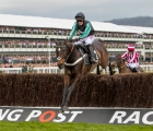 Altior - Nico de Boinville winner jumps the last  The  Racing Post Arkle Challenge Trophy Novices' Chase (Grade 1)Cheltenham  14/3/2017