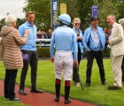 Team Swish wait in the paddock before The William Hill Free Or Four Racing League R25 Handicap Stakes at Lingfield Park 26/8/2021 Copyright: Ian Headington/racingfotos.com
