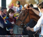 November 7, 2020 : Connections for Tarnawa, winner of the Longines Turf on Breedersâ Cup Championship Saturday at Keeneland Race Course in Lexington, Kentucky on November 7, 2020. Bill Denver/Breedersâ Cup/Eclipse Sportswire/CSM