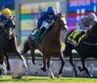 mischief-magic-blue-mows-down-dramatised-silver-to-win-the-juvenile-turf-sprint-breeders-cup-day-1-04-11-2022-usa