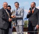 Felice Villa alla premiazione delle Oaks 2014