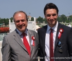 Da sinistra il dott. Giorgio Sandi (Presidente SNAI) in compagnia del nipote.