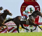 Christophe Lemaire rides Rey De Oro-to-victory-in-the-japanese-derby-at-Tokyo-racecourse -2017