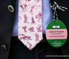 Una curiosa cravatta pink touch per il proprietario sig. Tasende