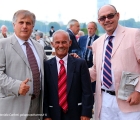 Da sinistra l'allenatore  Raffaele Biondi, l’ex fantino  Gianfranco Dettori e Giuseppe Neri ( The Winner’s Circle)