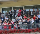 La Tribuna Proprietari in bianco e rosso in onore del Gran Premio di Milano 2015