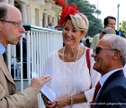 Da destra: l'ex fantino Gianfranco Dettori con la moglie
