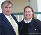 L'allenatore Raffaela Biondi con la moglie