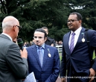 Lo Sceicco Mutlaq bin Mishref  con l'ambasciatore in Italia