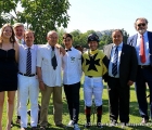 Da destra Daniele Fortuzzi di Galoppo & Charme con iI Team di Musa D'Oriente al tondino del XXXIX Royal Mares 