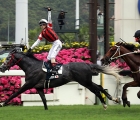 Win Bright conquered Sha Tin this afternoon (Sunday, 28 April), powering home in the HK$24 million FWD QEII Cup and lowering the 2000-metre track record