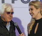 Bob Baffert-interview-by Acacia Courtney-at-Pimlico-2018