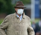 John Gosden at Ascot on Saturday prior to Enable’s King George victory, UK 25 luglio 2020