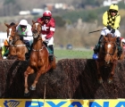 samcro-maroon-and-white-takes-the-final-fence-in-the-marsh-with-melon-with-faugheen-left-just-behind-cheltenham-12-03-2020