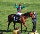 Joao Moreira celebrates Beat The Clock’s victory in the Hong Kong Sprint, 08 12 2019