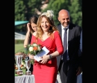 Paola Natali alla premiazione