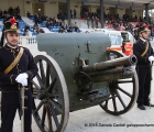 Il cannone, modello 1906 del Reggimento di Artiglieria a cavallo (Brigata Pozzuolo del Friuli),  che ha sparato il colpo d'apertura per la stagione del galoppo 2016