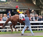 Swallow Street con in sella Ivan Rossi al tondino del Premio Calvairate