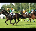 L'arrivo del Premio Vellone : in testa Miroslav ,2° American Boy (grigio), 3° Heroine.(allo steccato)