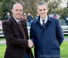 A sinistra Roberto Lambruschi di Equitabile con il Dr. Stefano Marzullo, Amministratore Delegato di Trenno S.r.l. (Gruppo SNAI)