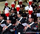 La fanfare dei Carabinieri all' ippodromo San Siro Milano Galoppo in occasione del GP Milano (G2) 