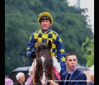 Frankie Dettori rientra vincitore nel GP Milano (G2) in sella a Dylan Mouth della Sc. Effevi