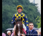 Frankie Dettori rientra vincitore nel GP Milano (G2) in sella a Dylan Mouth della Sc. Effevi