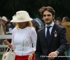 La proprietaria Mariella Borsani con il figlio, al tondino del Premio Carlo Vittadini (G3)