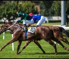 Gavino Sanna vince il Premio Armando e Roberto Renzoni in sella a Balkis (Sc. Aston Hous Stud Ity, 2° arrivata Vittoria Apuana montata da Mirco Demuro)